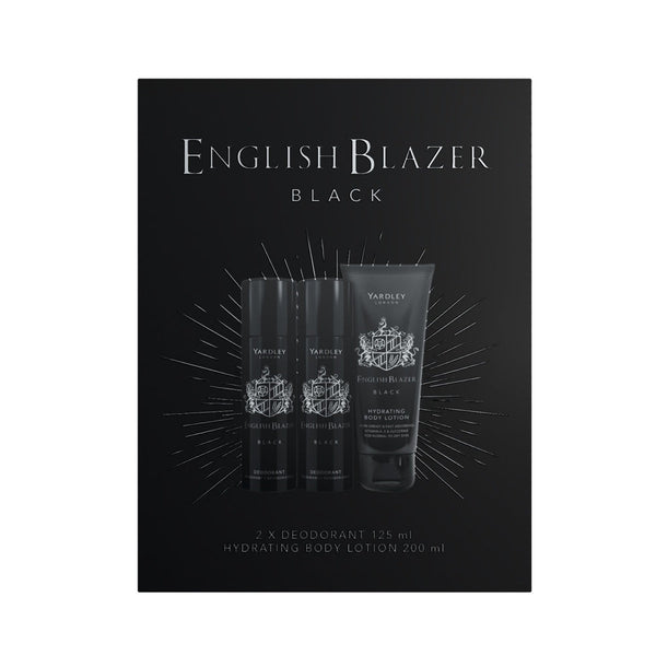 English Blazer Black Deodorant Gift Set
