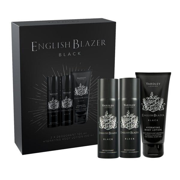 English Blazer Black Deodorant Gift Set