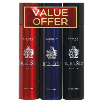 English Blazer 250ml Deo Trio Pack